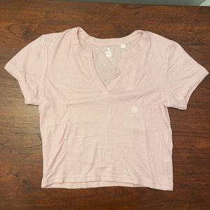 Light pink cropped top from Pacsun